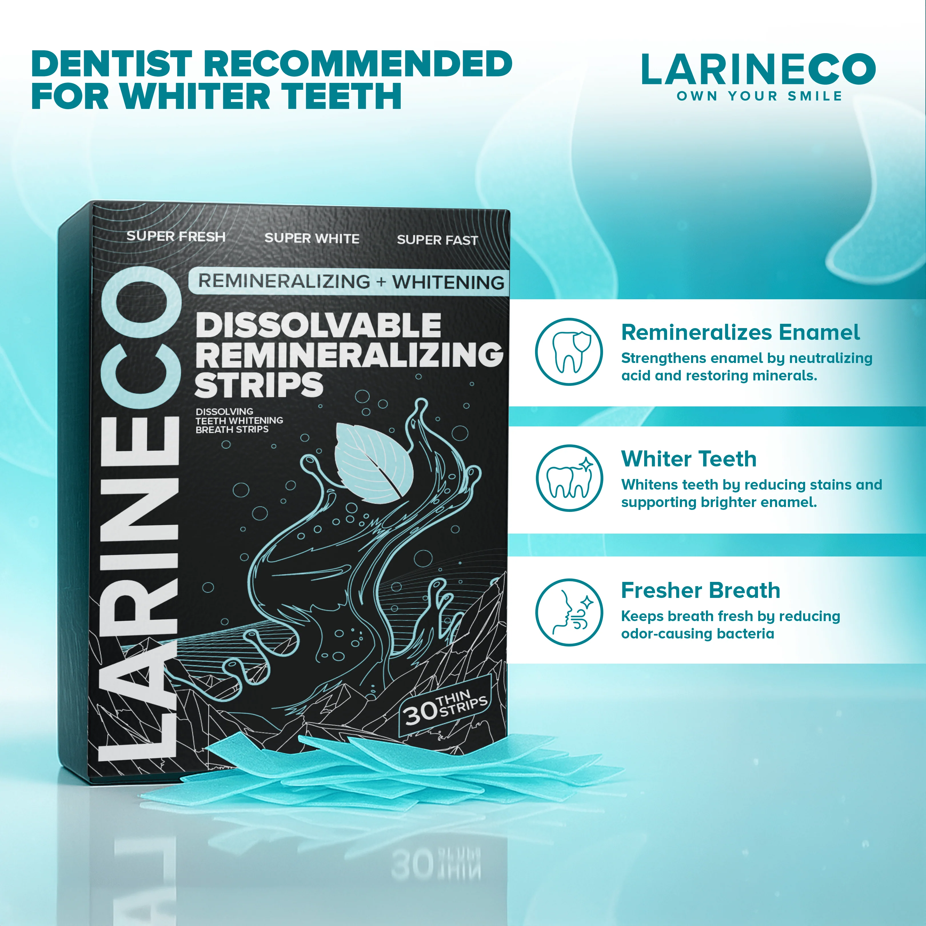 Larineco™️ - Dissolvable Remineralizing & Whitening Strips - Image 3